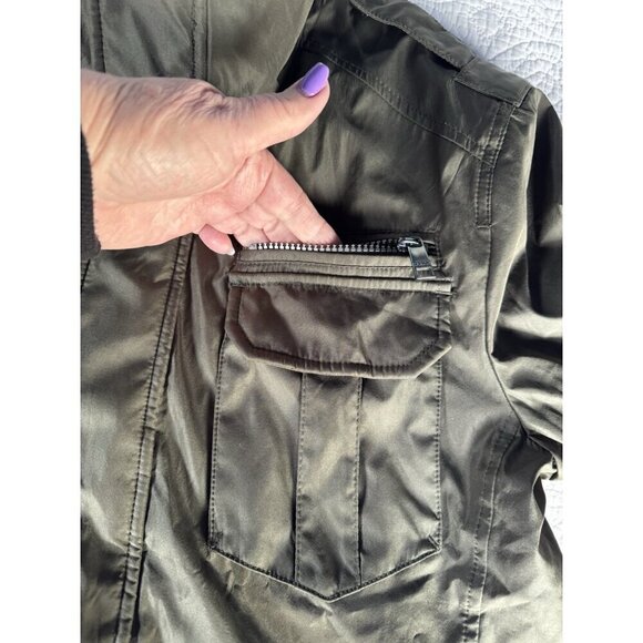 Marc New York By Andrew Mark Men's Sz M Green Military Jacket - Picture 11 of 13